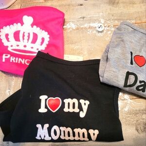 3 NWOT Pet Shirts for Dogs or Cats, size S